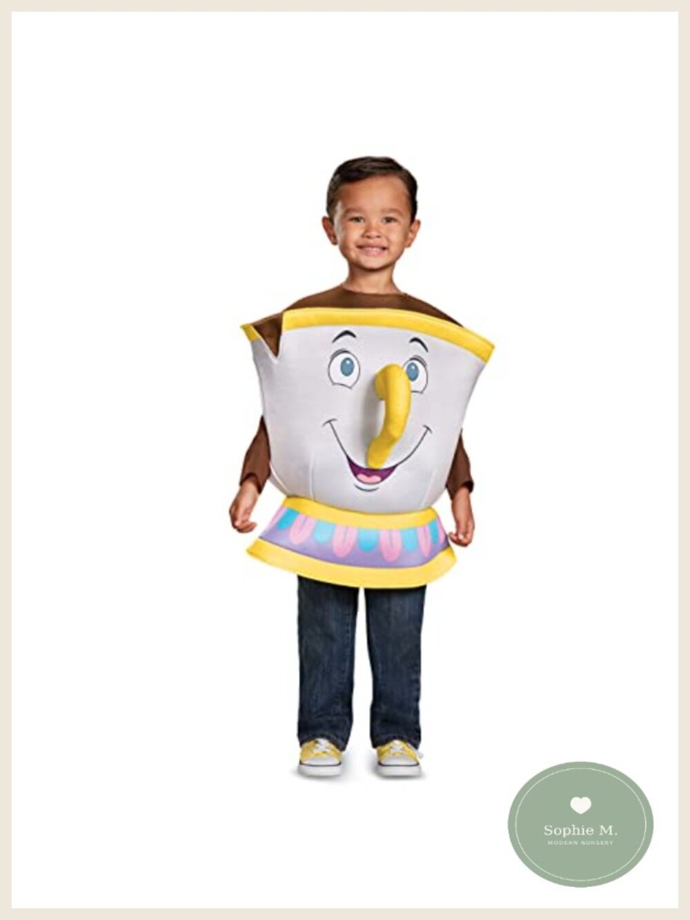 Beauty and the Beast Chip Deluxe Toddler Costume, Officially Licensed,